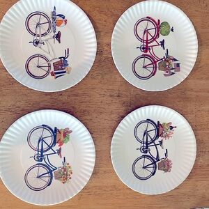 Set of 4 assorted Melamine plates